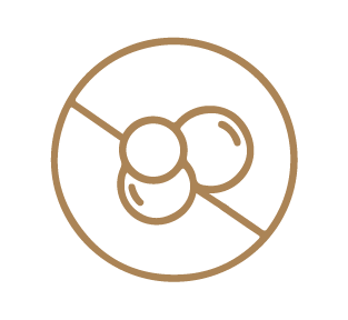 Icon of a SLS and SLES on a transparent background stating Ocea has no harmful ingredient 